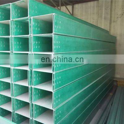 Heavy duty fiber glass optic ladder type perforated frp cable tray