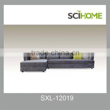 2014 Modern Design L-Shaped Low Back Fabric Living Room Sofa Set photo-3