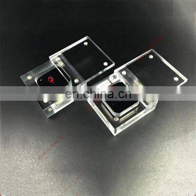 acrylic loose diamond holder display tray plate cases