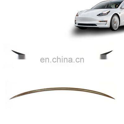 Abs Waterproof Design Car Rear Window Roof Spoiler For Tesla Model 3 2017-2019 photo-4
