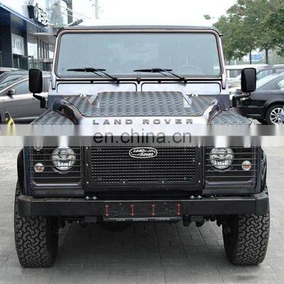Offroad Vehicle Auto Parts Aluminum Alloy Hood Cover Bonnet Vents Fit for Land Rover Defender