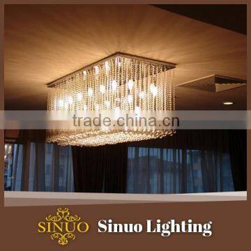 Contemporary crystal chandelier lighting design