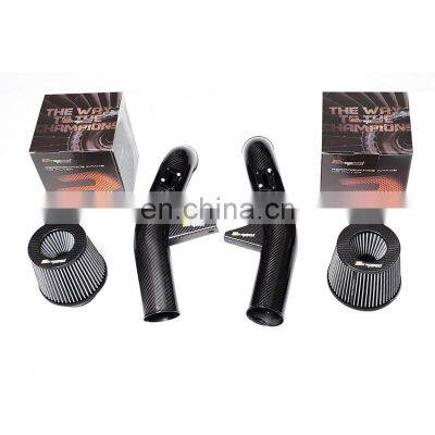 Original Car Data Development OEM & ODM Service Dry Carbon Fiber Material Cold Air Intake Kit For Nissan GTR R35