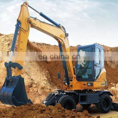 0.23m3 bucket mini wheel excavator trade 6 ton XE60W