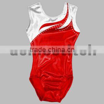 Crystal rhinestone gymnastic leotard ,competition leotard