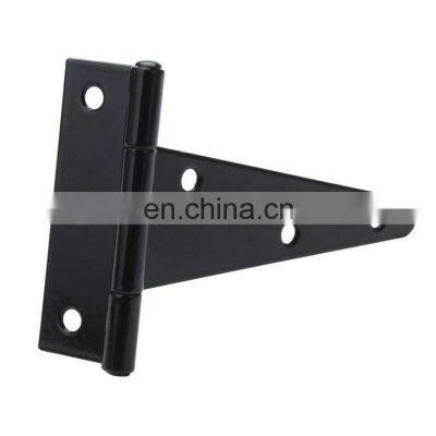 Black Tee Hinges Wrought Hardware Iron Rustproof T-Strap Shed Hinge Gate Strap Heavy Duty Door Barn Gates T Hinges photo-3