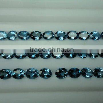 London Blue topaz oval Loose Calibrated Briolettes Faceted cut