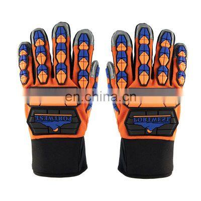 Construction Work Safety Gloves Men Women Heavy Duty PVC Rubber Gloves Industrial Impact Mechanic Gloves