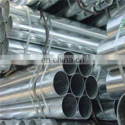 Hot Dip Galvanized Round Steel Pipe / GI Pipe Pre Galvanized Steel Pipe Galvanized Tube For Construction