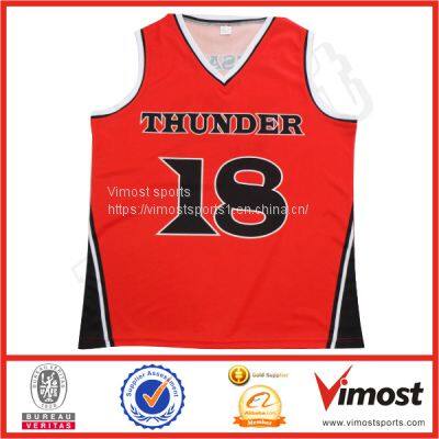 V-Neck Customized Sublimation Running Singlet of 100% Polyester