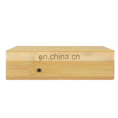 Modern Home Living Room Bedroom Natural Eco Friendly Voice Control Wooden LED Digital Alarm Clock With Recharge photo-5