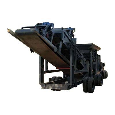 Supply of large-diameter sand making machine truck mounted mobile square box crusher construction waste mine mobile crushing station