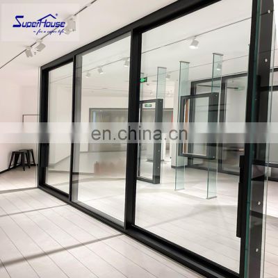 NFRC AS2047 Standard Exterior 3 Panel Aluminium Aluminum Sliding Bi Fold Folding Patio Glass Doors