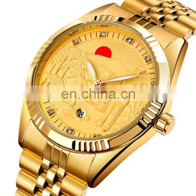 933 Skmei Relojes Hombre Quartz Man Watch Clock Gold Wristwatch Mens Casual Men Watch Customized Logo Brand photo-4
