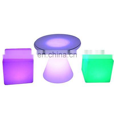 wholesale outdoor party decoration led chair square led cube pub furniture chair bar stool