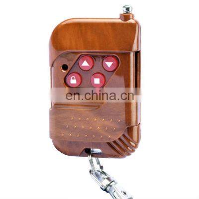 433.92MHZ wireless remote control push cover 4 key mahogany fixed code RF remote control