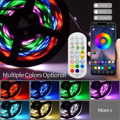 Smart led strip home kit IP20 24 Key WS2811 5050 5M 60LED 12V LED RGB Strip Kit