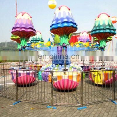 Kids Rides Stock New Style Outdoor 24 Seats Spinning Flying Chairs Happy Jellyfish Rides photo-5
