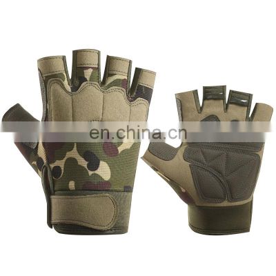 Climbing Training Gym Gloves  Half Finger Camouflage Outdoor Other Sports Men Impact Tactical Gloves