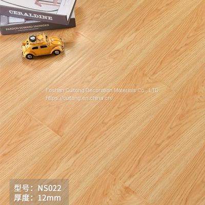 Wood laminate flooring Exhibition studio Engineering Wood flooring storage room Loft office 12mm laminate flooring