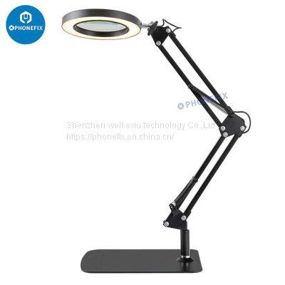 LED Lighting Magnifying Glass Lamp Welding Desk Lamp