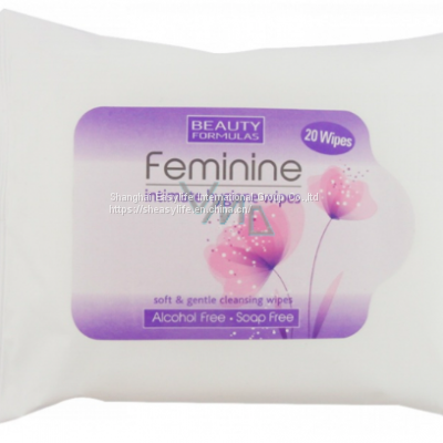 Intimate Feminine Hygiene Wipes Biodegradable Materials Female Use photo-3
