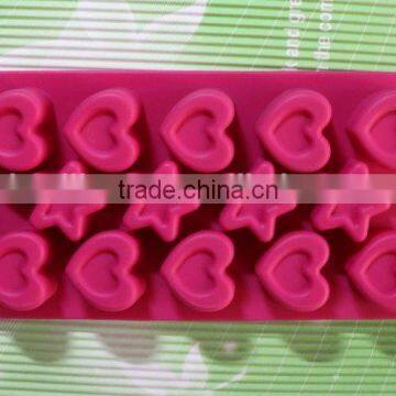 Star and heart shaped cool ice tray molds