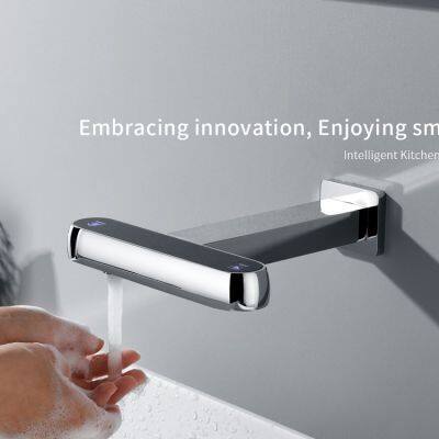 Integrated induction faucet and soap dispenser