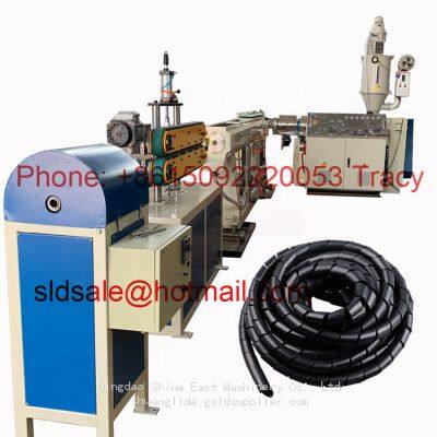 Cable manager pipe production line / spiral wrap hose making machine / wrapping hose sleeve extruder machine