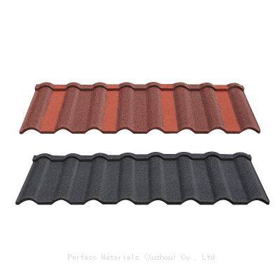 Nice Price Colorful Stone Coated Steel Roofing Tiles Metal Roof Shingles Sheet photo-2