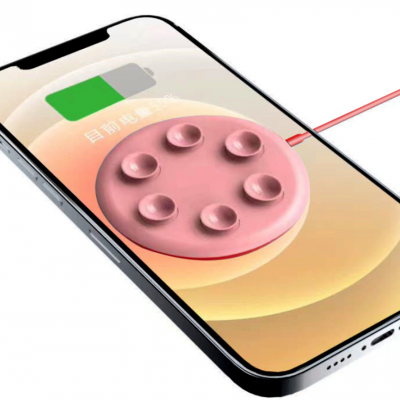 Dropshipping Sucker Wireless Charger Built in Cable Fast Charging for Iphone Samsung Universal Portable Charger Wireless 15W photo-3