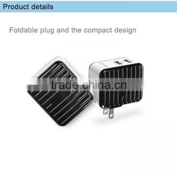 3.4A MFi Travel Charger With Dual USB Port & Foldable US AC Plug for IPhone IPad IPod photo-6