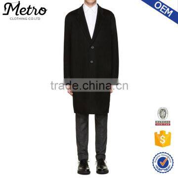 Down Winter Stylish Men's Fashion Coats Long Black