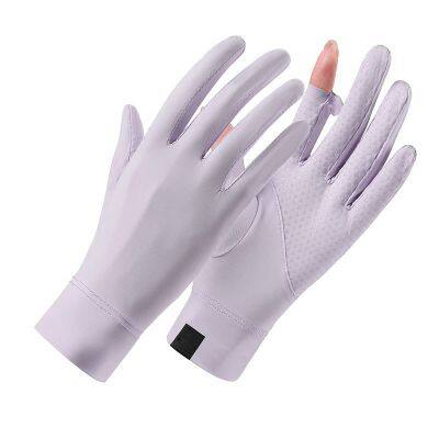Full Finger UPF 50+ Anti UV Sunscreen Fishing Hiking Outdoor Sports Gloves Touch Screen Breathable Gloves