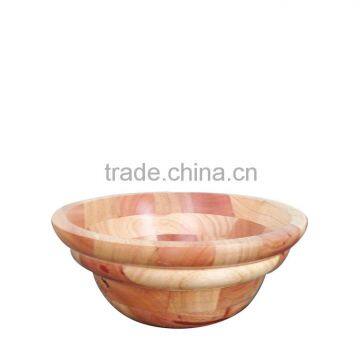 High quality best selling eco friendly Natural Rubberwood Bowl from Viet Nam