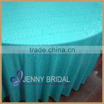 SQN#53 Wholesale Peach Sequin Elegant Wedding Table Linens for Sale photo-3