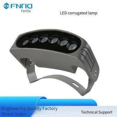 6w led outdoor waterproof corrugated lights, 2*6w high and low voltage ancient town tile lights, led corrugated spotlights