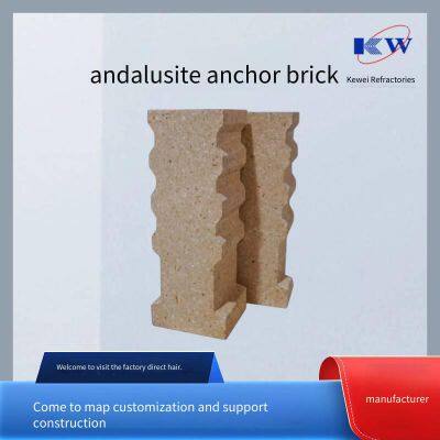 Andalusite Anchored Refractory Bricks, Thermal Shock Stability, Low Creep, Corrosion Resistance, Dovetail Groove, Boss, Cement Rotary Kiln