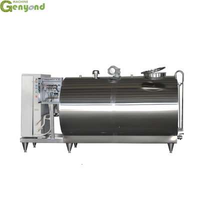 Tanque de Refrigeração Vertical de Aço Inox de 500L, 1000L e 2000L, Tanque de Armazenamento de Resfriamento de Leite