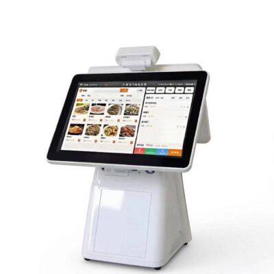 ic Card Canteen Charging Machine With Large Screen Touch Function, Non-contact Card Swiping, qr Code Scanning, and Face Recognition for Canteen Use