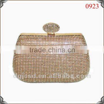 Dongguan factory sell big rhinstone evening handbag 2013 fashion