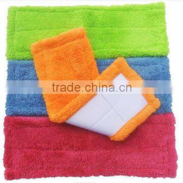 China magic microfiber coral fleece reusable mop replacement pads