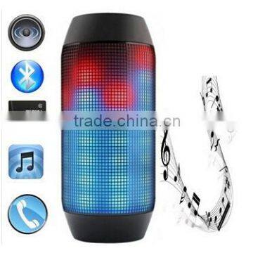 Pulse Portable Wireless Bluetooth Speaker Support NFC Colorful 360 LED lights U-disck and TF card Outdoor Speaker