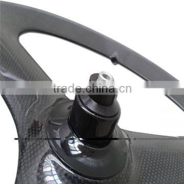 Wholesale Full Carbon Fixie Wheels Fixed Gear Bicycle Wholesale Clincher Carbon Tri Spoke Wheels photo-3