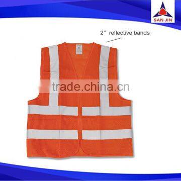 Hot Selling Custom Logo Multi-functional Pockets Reflective Vest Reflective Clothing Reflective Safety Vest