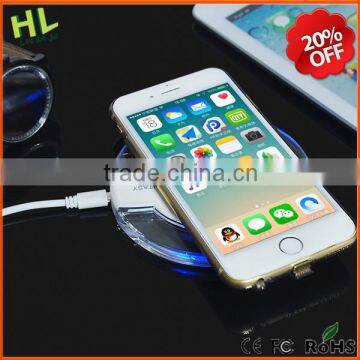 Portable qi Wireless Charger for Iphone and Samsung Mobile Phone photo-6