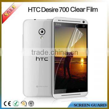 Anti fingerprint cell phone clear screen film/guard for HTC desire 700