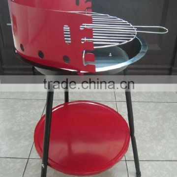 Outdoor picnic red charcoal BBQ Grill (RC-BBQ-01)