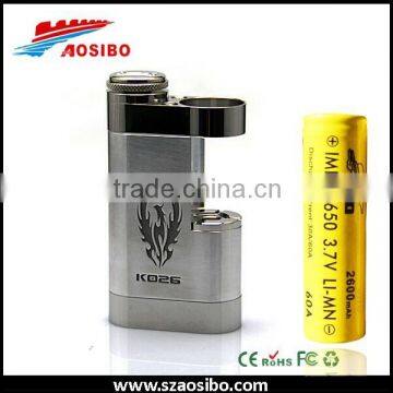 In stock now!!!!high quality mech mod kato box mod 18500 /zna 50 mod wholesale!