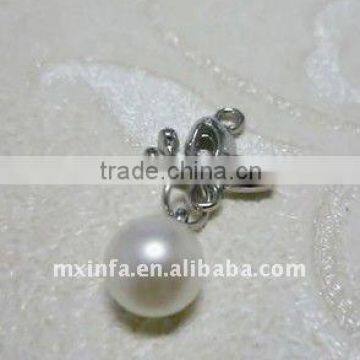 Fashionable bra metal accessories pearl pendant